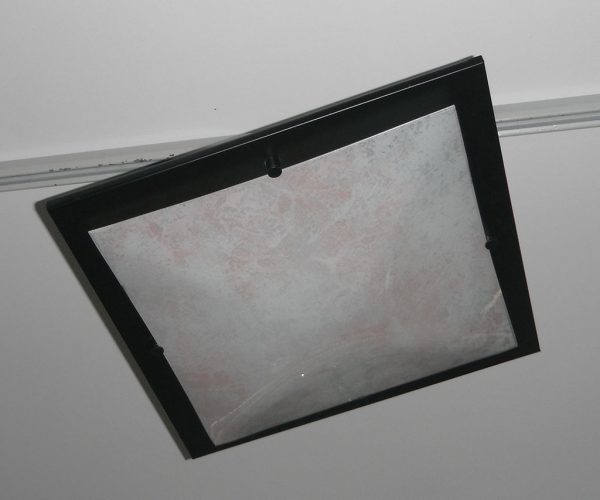 Plafoniera Quadrata Rosa