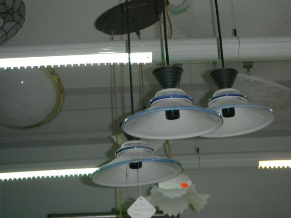 Sospensione 3 Luci Blu Ceramiche - immagine 2