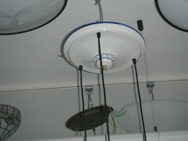 Sospensione 3 Luci Blu Ceramiche - immagine 3
