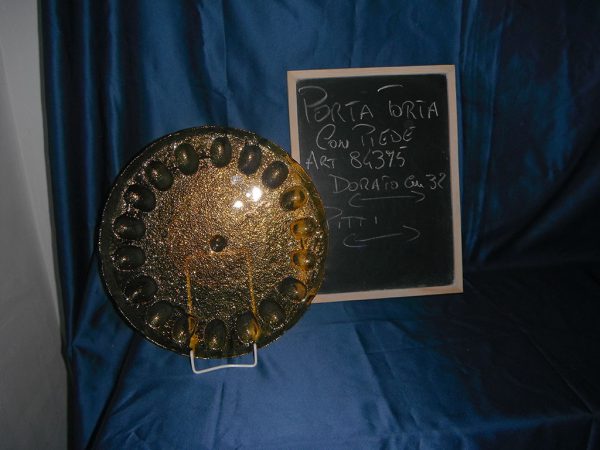 Porta torta c_piede aurea - immagine 2