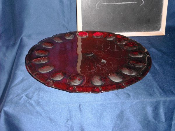Piatto Torta Rosso 84365 - immagine 3