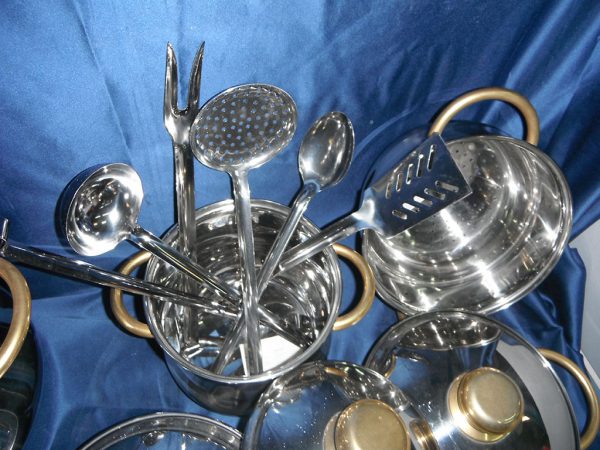 Batteria Pentole Manici Oro - immagine 12