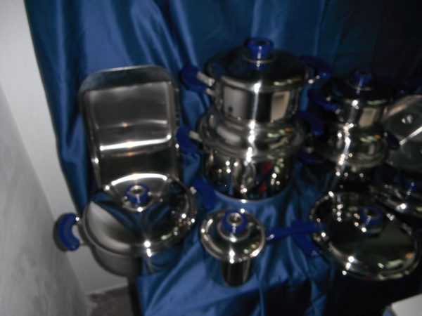 Batteria Pentole Manici Blù - immagine 3