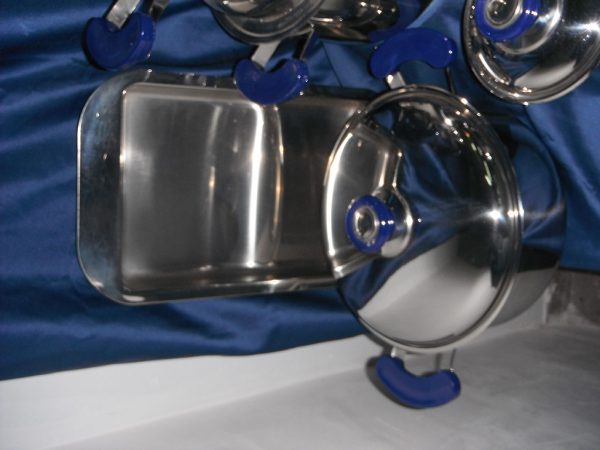 Batteria Pentole Manici Blù - immagine 5
