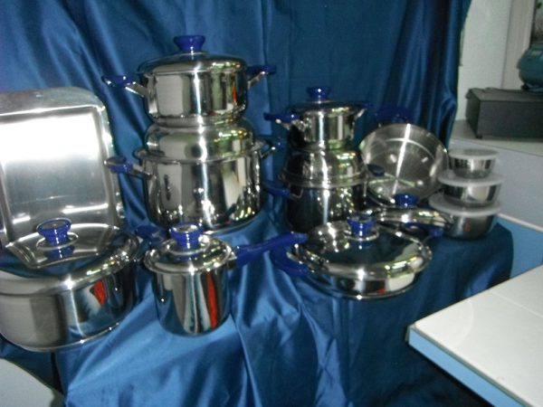 Batteria Pentole Manici Blù - immagine 12