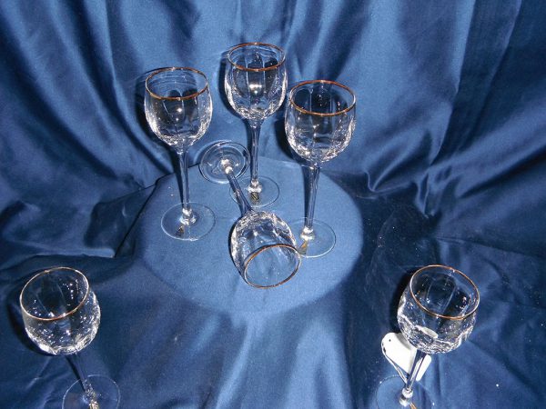 Set Bicchiri Liquore Filo Oro - immagine 2